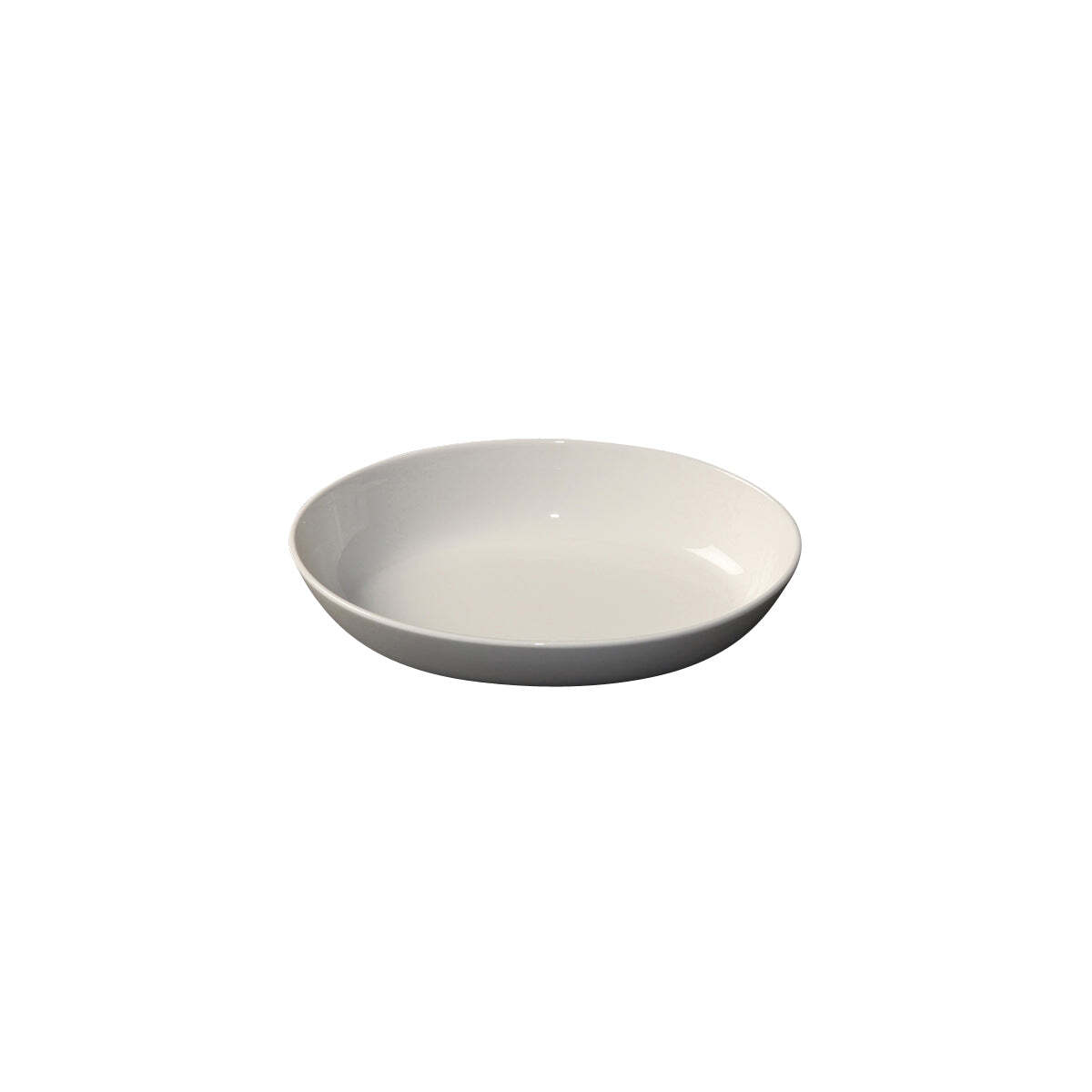 White Album Oval Plate Flared 190x115x40mm 