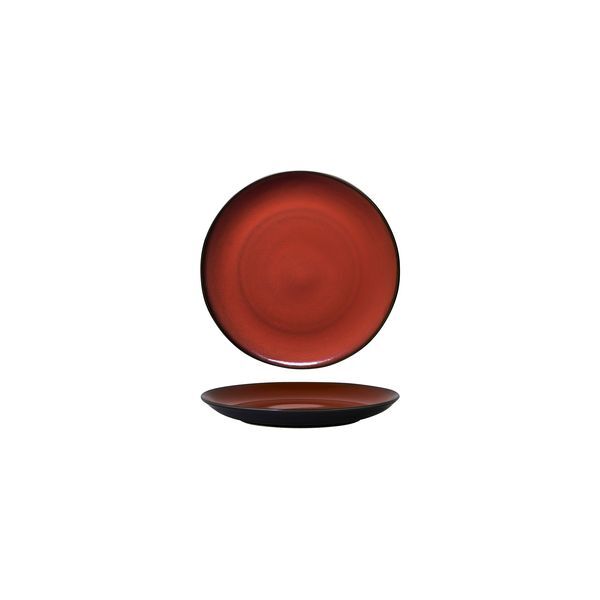 Luzerne Rustic Round Plate-Coupe 165mm Ø Crimson