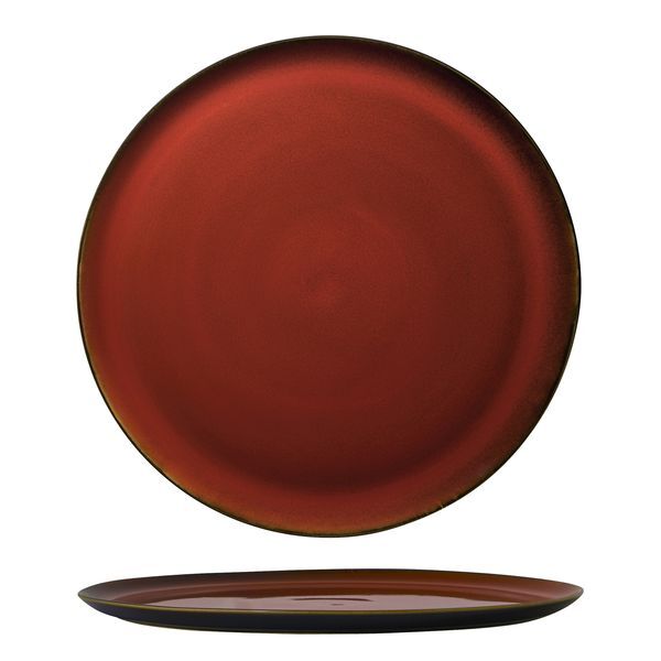 Luzerne Rustic Pizza Plate-320mm Ø Crimson