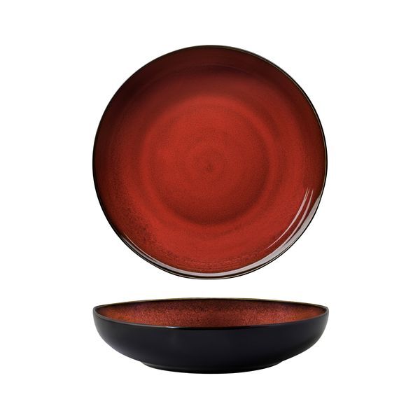 Luzerne Rustic Round Share Bowl-260mm Ø | 57mm H | 1870mL Crimson