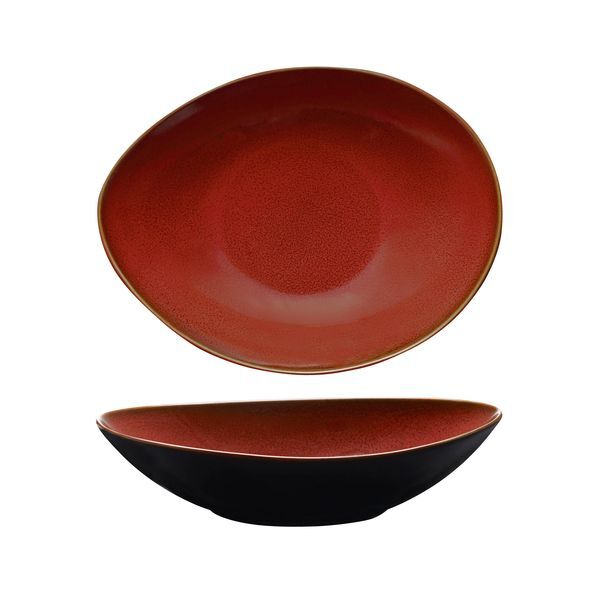 Luzerne Rustic Oval Share Bowl-230X180mm | 57mm H | 780mL Crimson