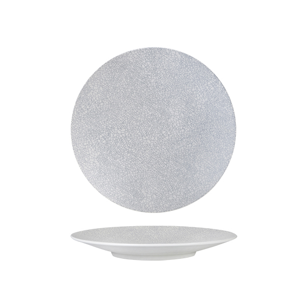 Luzerne Zen Round Coupe Plate-235mm Ø Grey Web