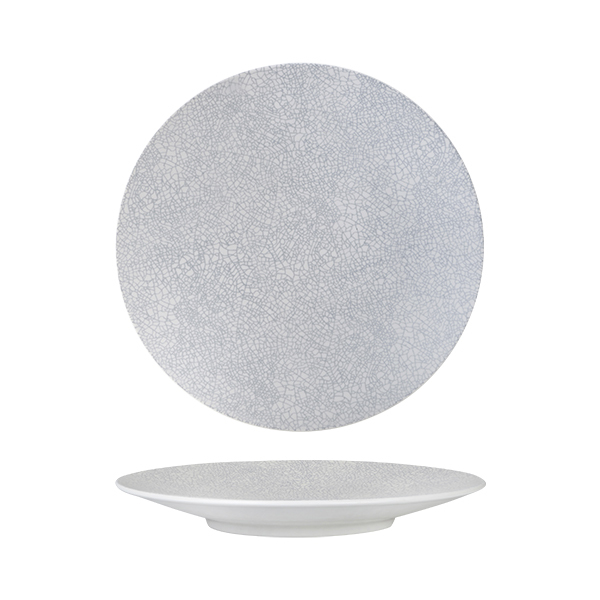 Luzerne Zen Round Coupe Plate-275mm Ø Grey Web