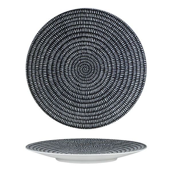 Luzerne Zen Round Coupe Plate-310mm Ø Storm