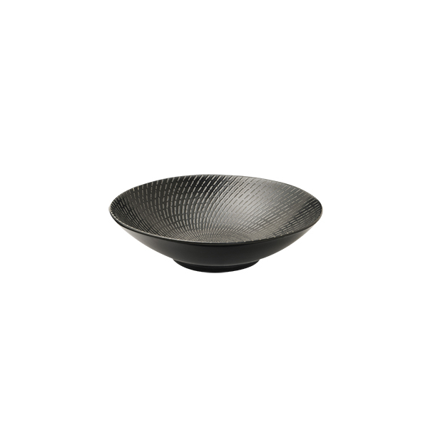 Luzerne Zen Round Bowl-210mm Ø | 59mm H | 860mL Black Swirl