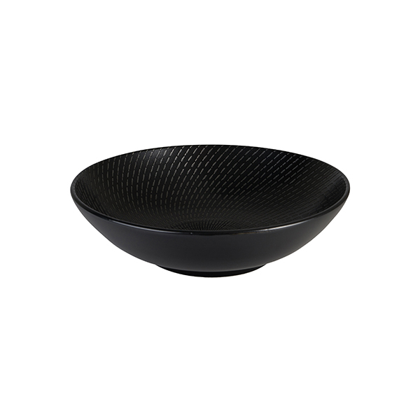 Luzerne Zen Round Bowl-290mm Ø | 80mm H | 2500mL Black Swirl