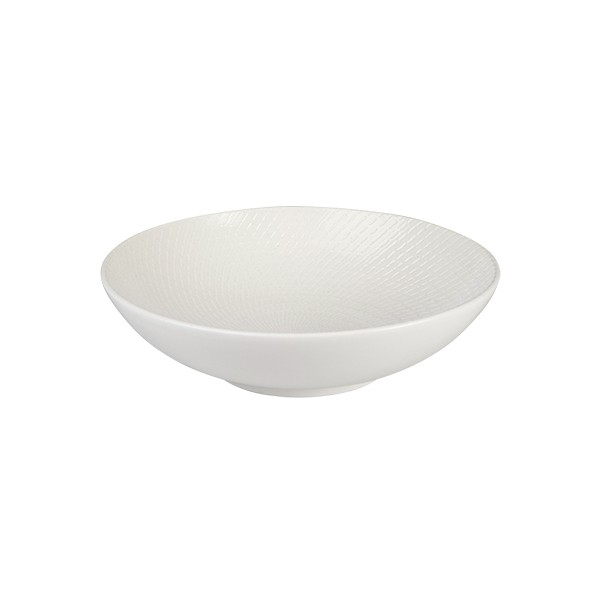 Luzerne Zen Round Bowl-290mm Ø | 80mm H | 2500mL White Swirl