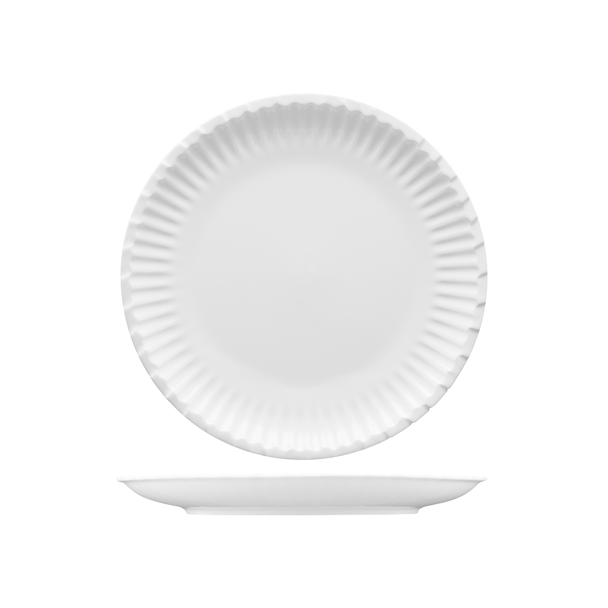 Fortessa Food Truck Paper (Look) Plate-254mm Ø White