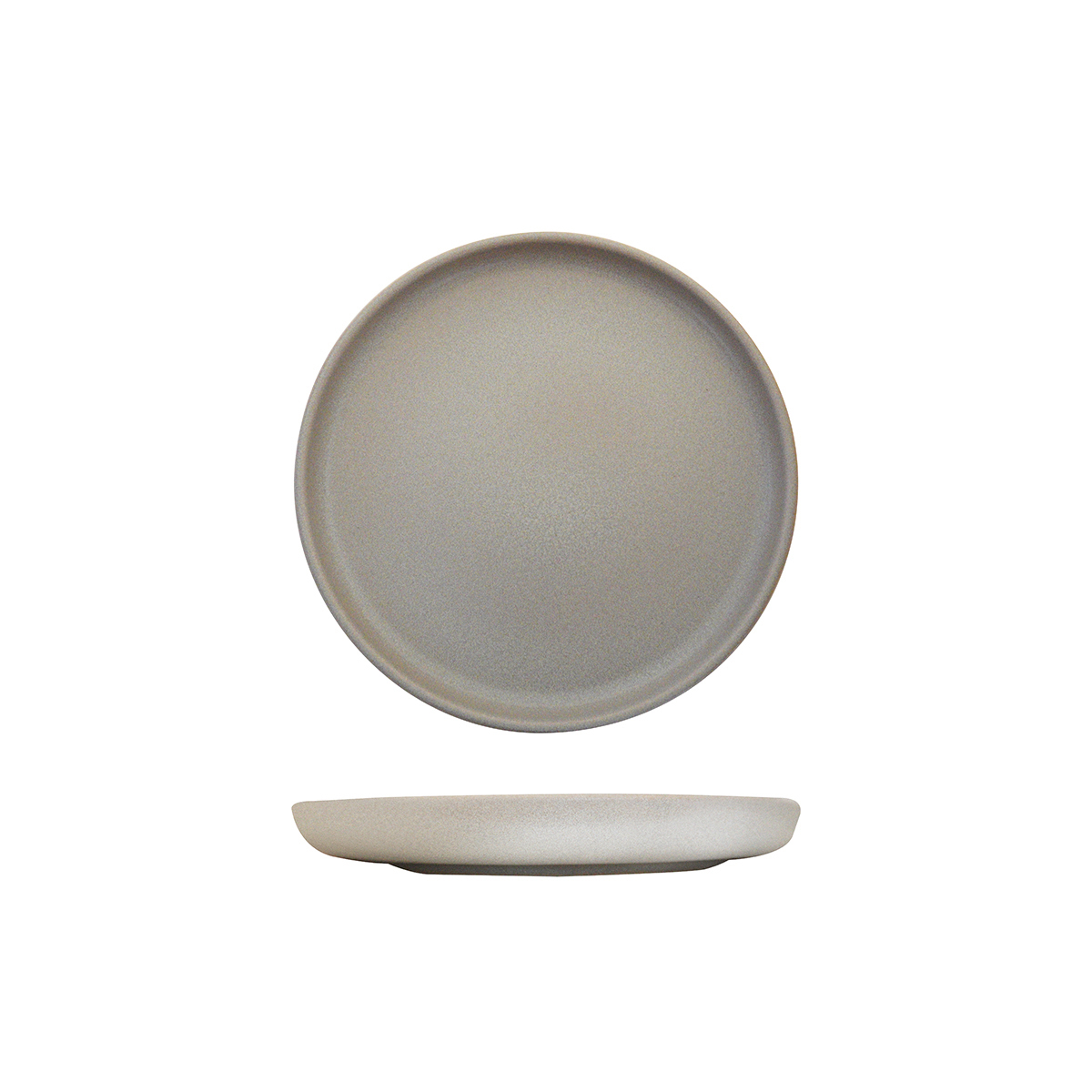 Eclipse Uno Round Plate - 220mm Ø Light Grey