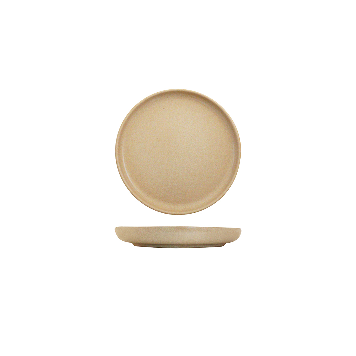 Eclipse Uno Round Plate - 175mm Ø Taupe