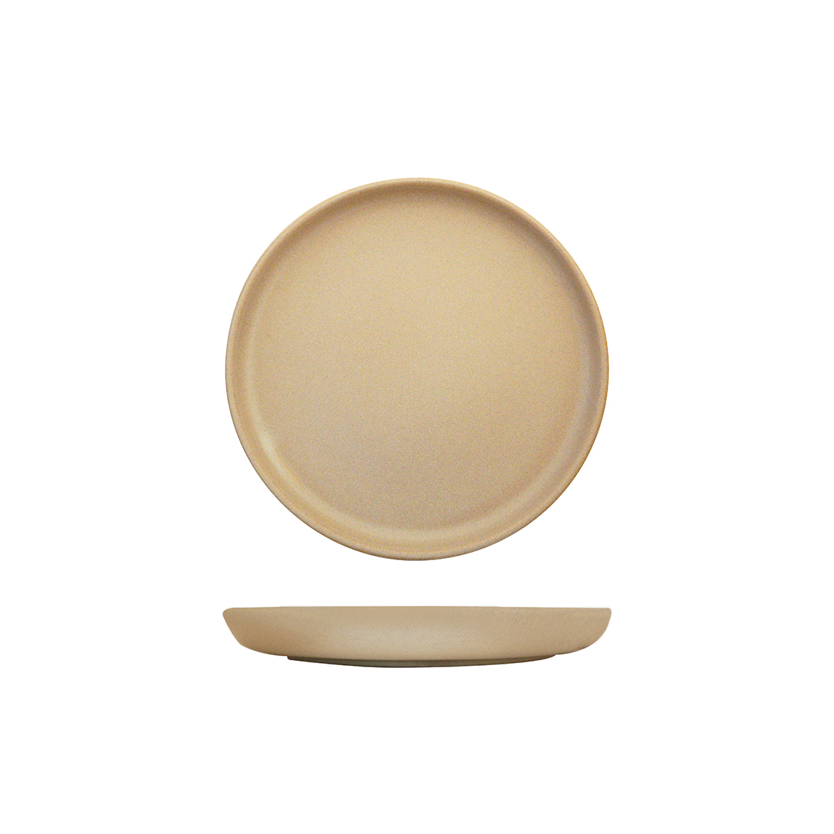 Eclipse Uno Round Plate - 220mm Ø Taupe