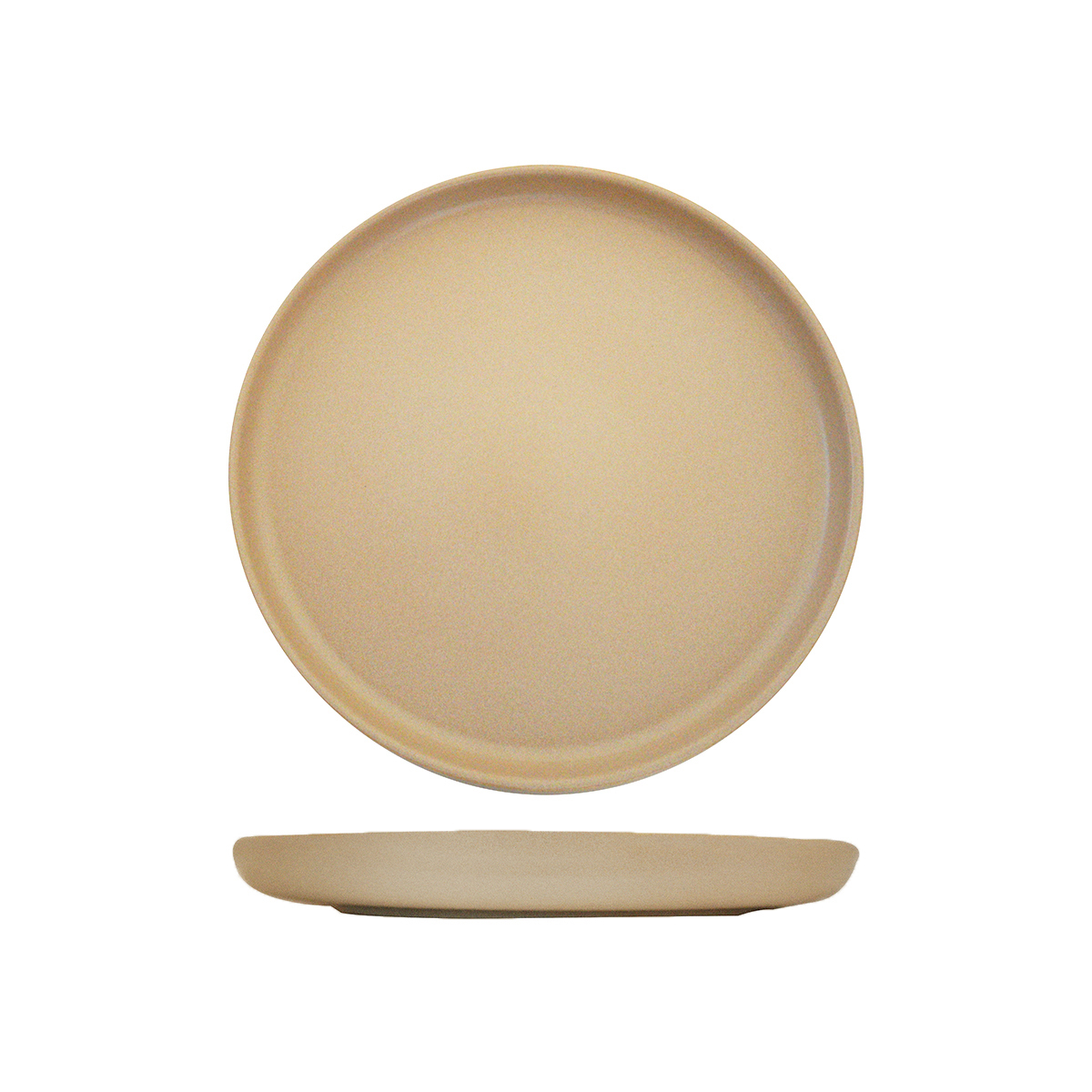 Eclipse Uno Round Plate - 280mm Ø Taupe