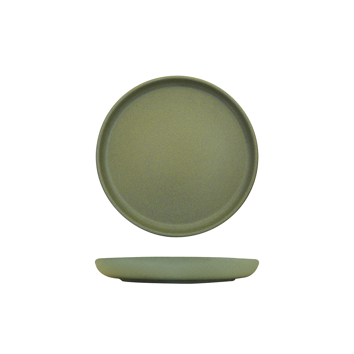 Eclipse Uno Round Plate - 220mm Ø Green