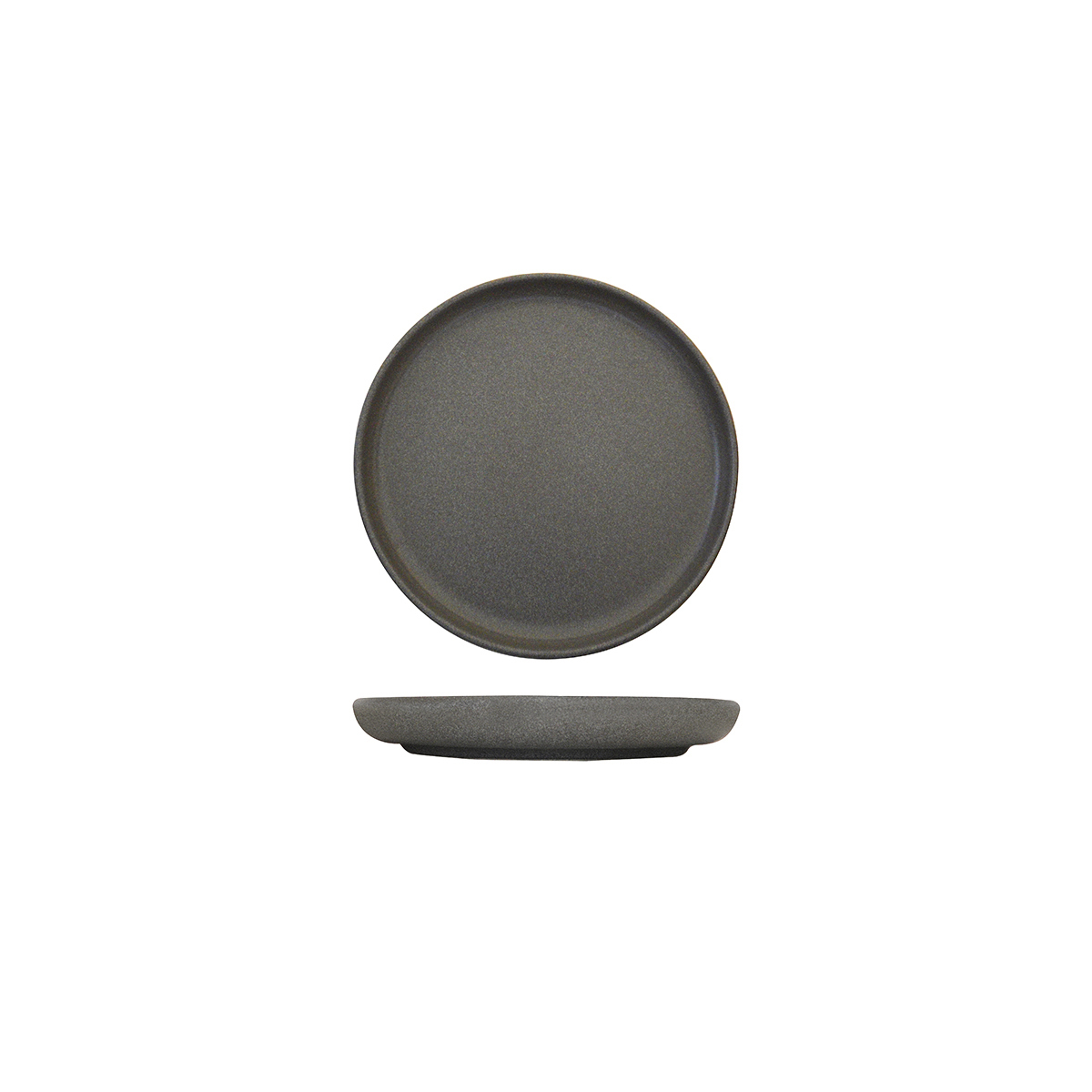 Eclipse Uno Round Plate - 175mm Ø Dark Grey