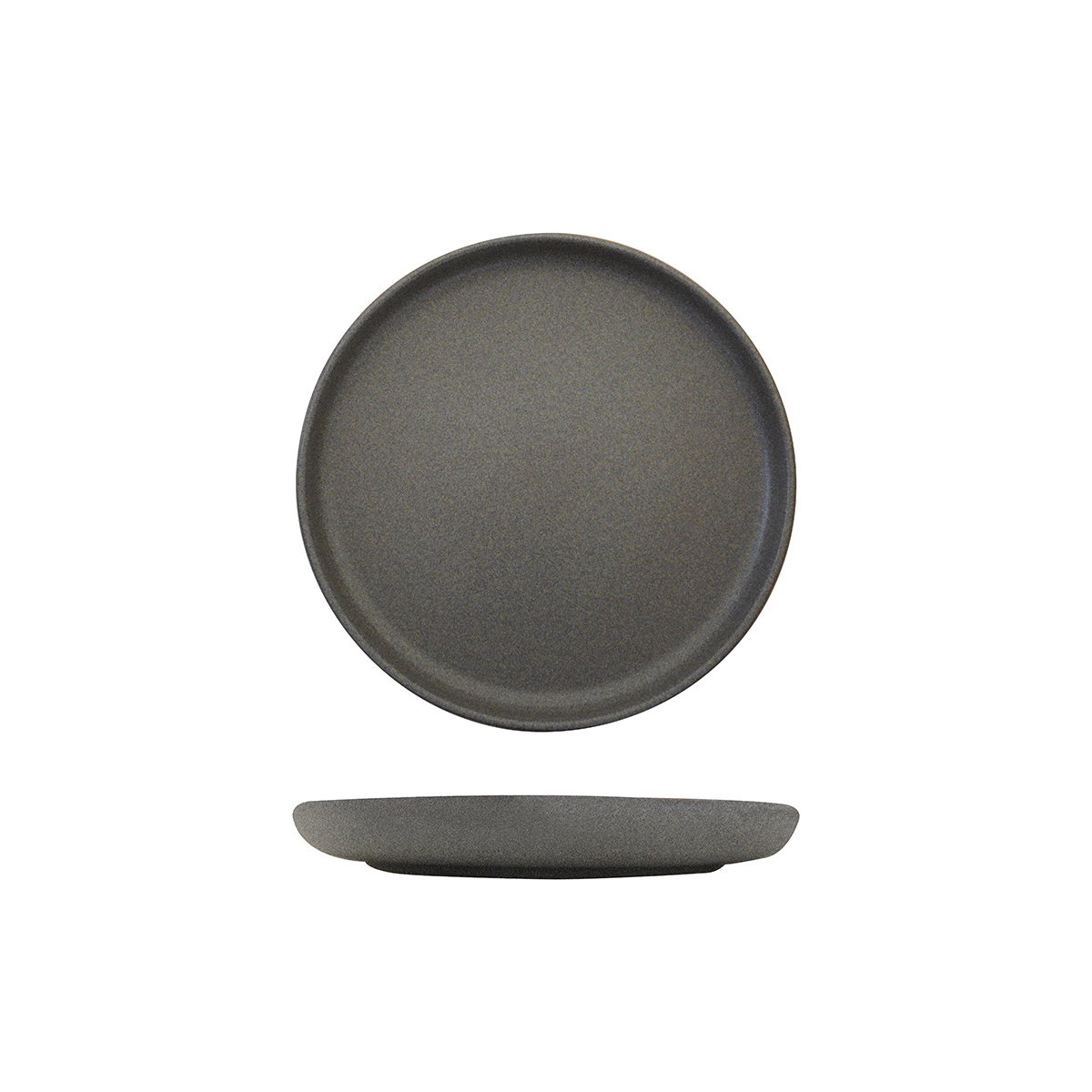 Eclipse Uno Round Plate - 220mm Ø Dark Grey