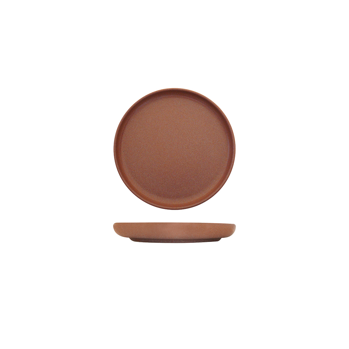 Eclipse Uno Round Plate - 175mm Ø Brown