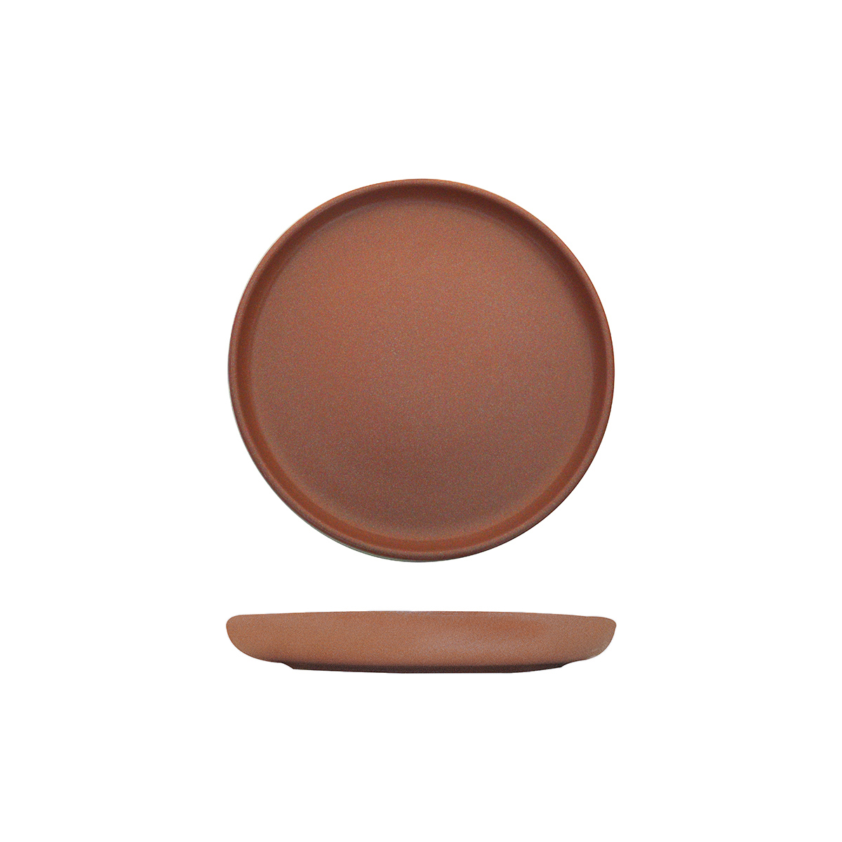 Eclipse Uno Round Plate - 220mm Ø Brown