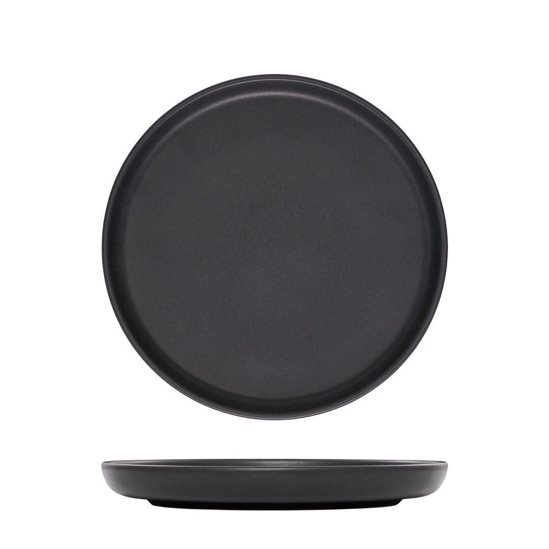 Eclipse Uno Round Plate - 220mm Ø Black