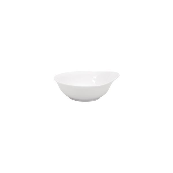 Ryner Tableware Round Bowl W/Handle-125mm Ø White