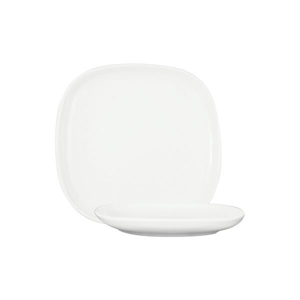 Ryner Tableware Square Coupe Plate-250mm White