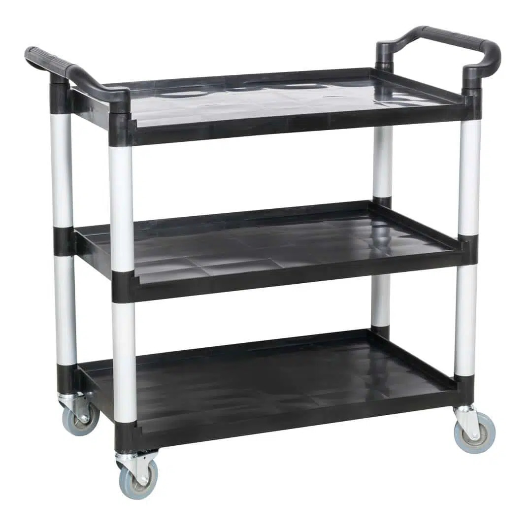 KH Classik Chef 3 Tier Trolley Large 1030 X 490 X 950mm High Black