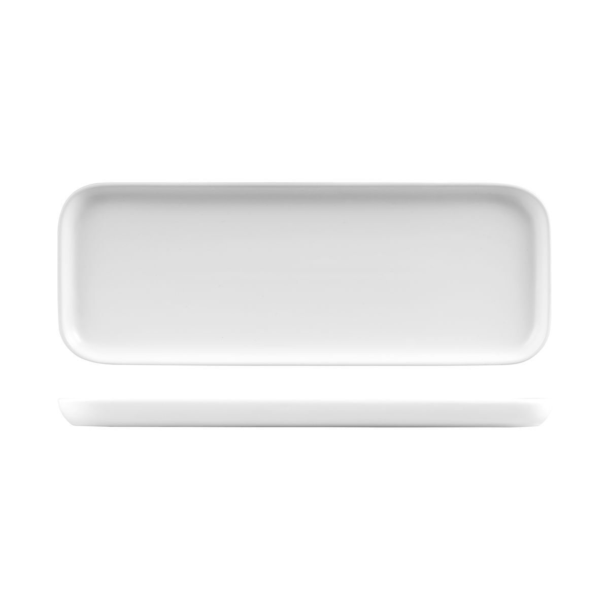 Bevande Servire Rectangular Tray-350X130X20mm Bianco