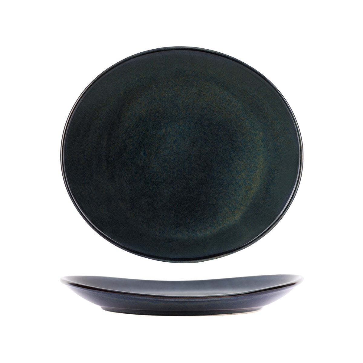 Tablekraft Artistica Oval Plate 295x250x35mm Midnight Blue