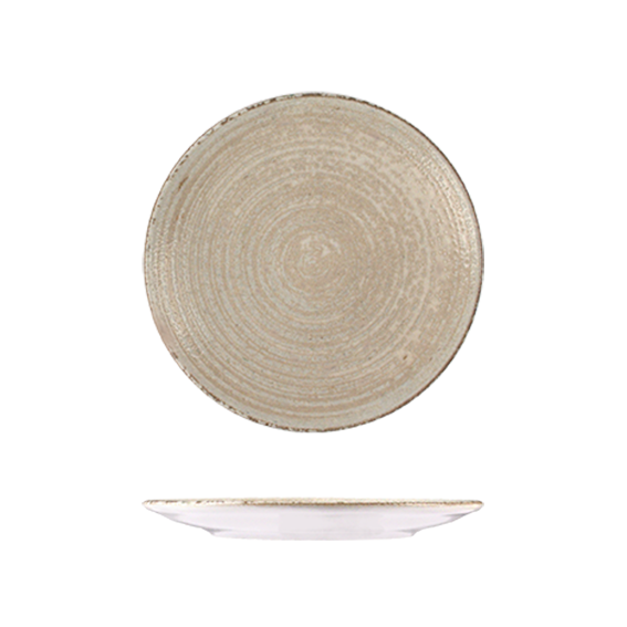 ID Fine Mocha Round Plate - Coupe, 170mm Ø 