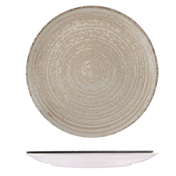 ID Fine Mocha Round Plate - Coupe, 300mm Ø 