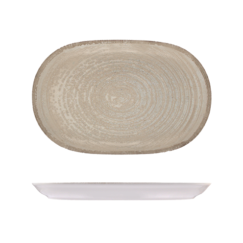 ID Fine Mocha Oval Platter - 330mm X 210mm 