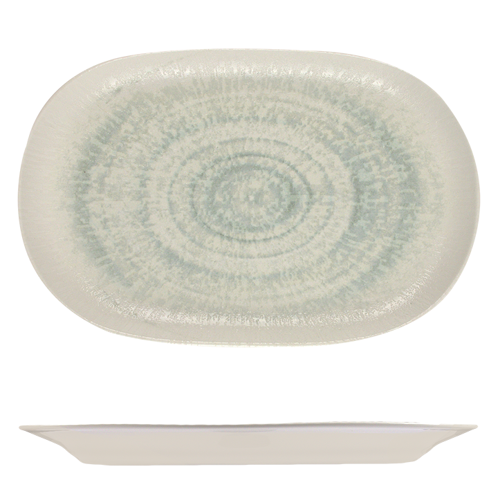 ID Fine Glacier Oval Platter - 370mm X 240mm 