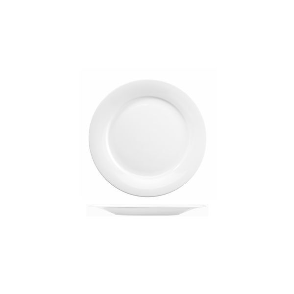 Art De Cuisine Menu Round Mid Rim Plate-171mm Ø White