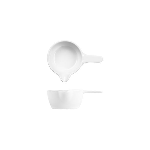 Art De Cuisine Sizzle Mini Sauce Pan-80mm Ø | 45mm H White