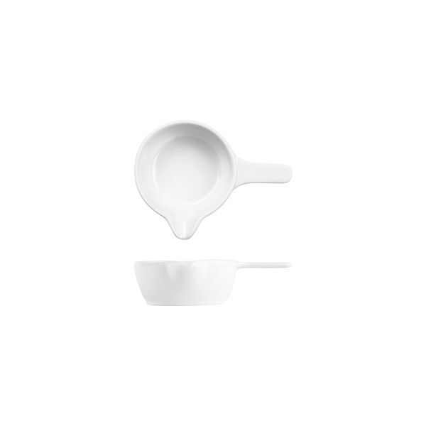 Art De Cuisine Sizzle Mini Sauce Pan-80mm Ø | 55mm H White