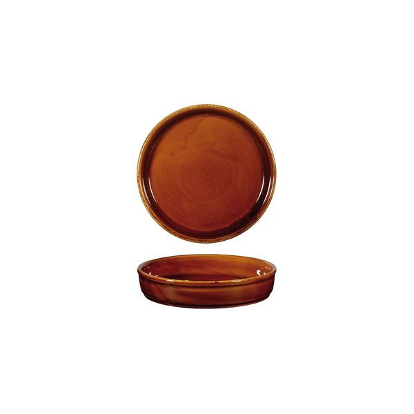 Art De Cuisine Rustics Tapas/Mezze Dish-140mm Ø | 310mL Brown