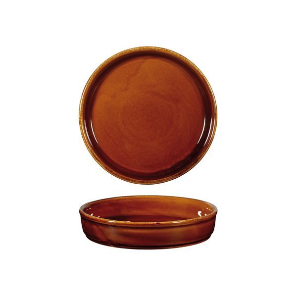 Art De Cuisine Rustics Tapas/Mezze Dish-200mm Ø | 550mL Brown