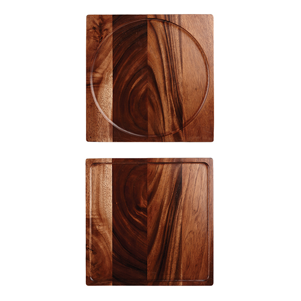 Art De Cuisine Wood Presentation Board-340mm Brown Acacia