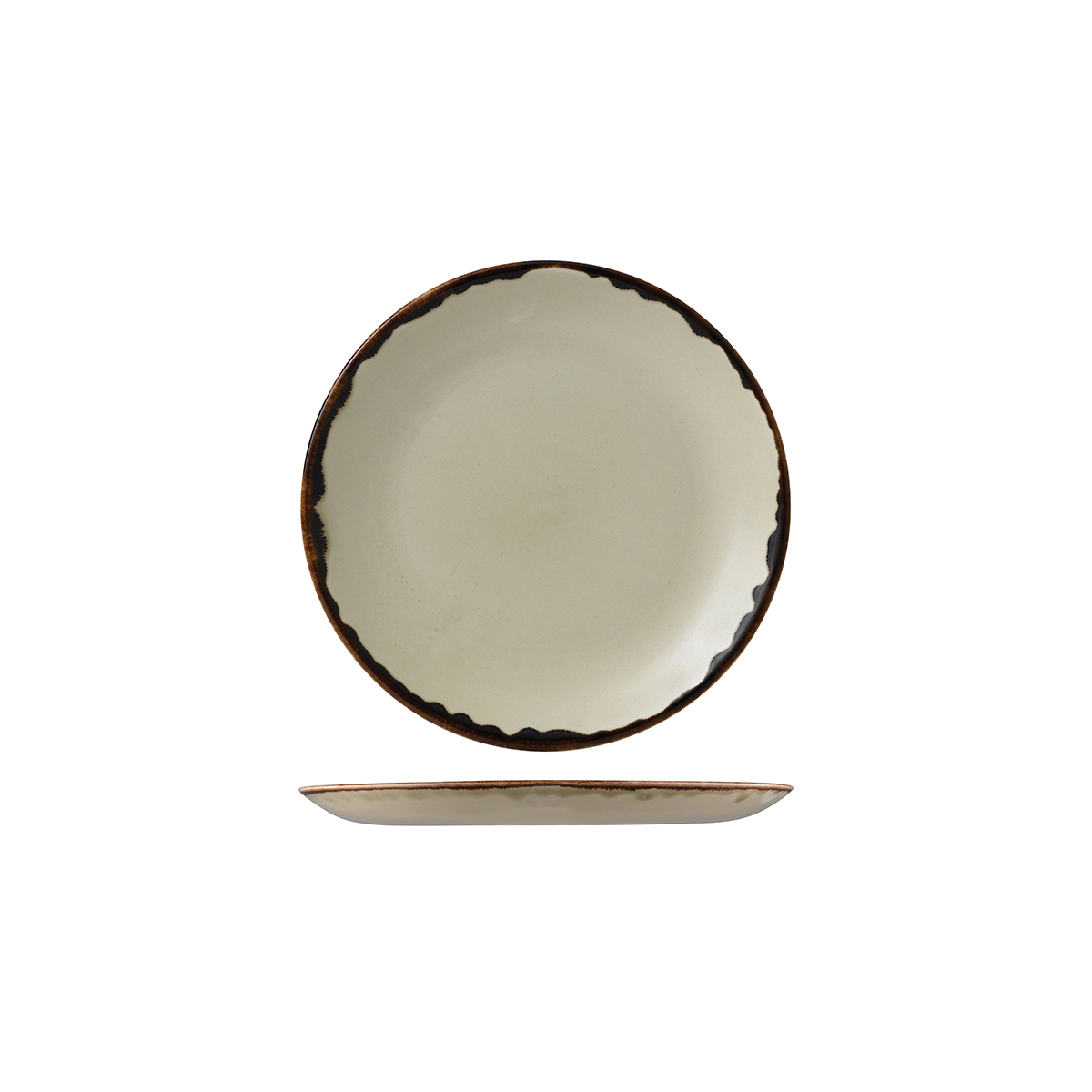 Dudson Harvest Round Coupe Plate-165mm Ø Linen