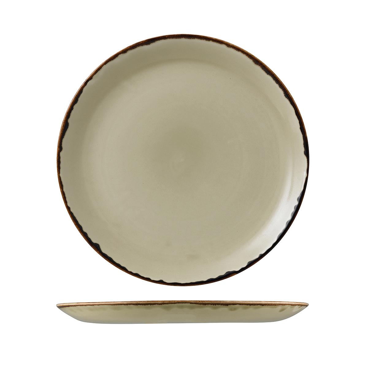 Dudson Harvest Round Coupe Plate-217mm Ø Linen