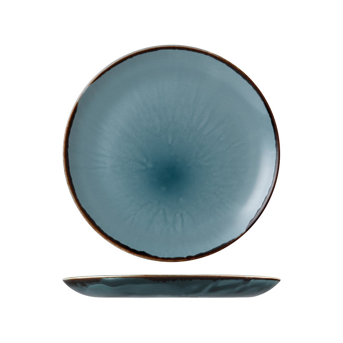 Dudson Harvest Round Coupe Plate-260mm Ø Blue