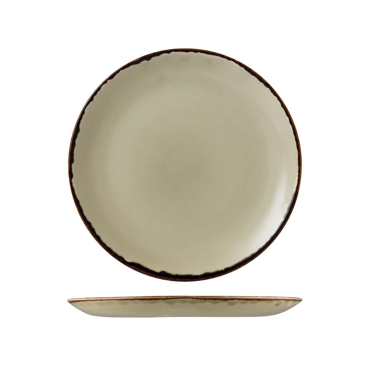 Dudson Harvest Round Coupe Plate-260mm Ø Linen