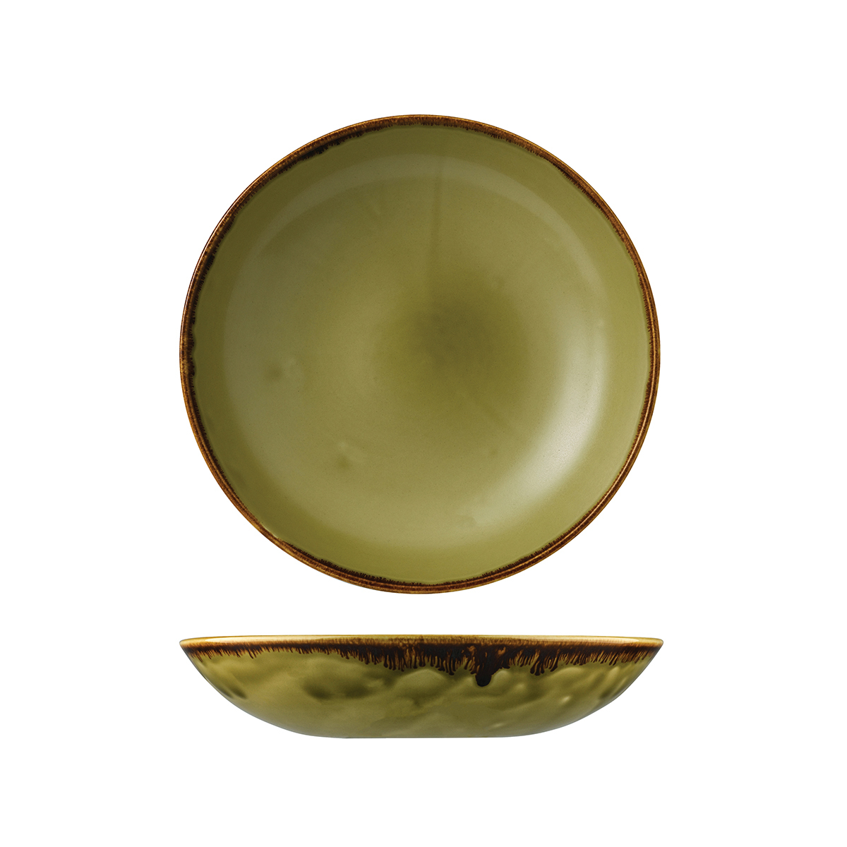 Dudson Harvest Round Coupe Bowl-248mm Ø | 1136mL Green