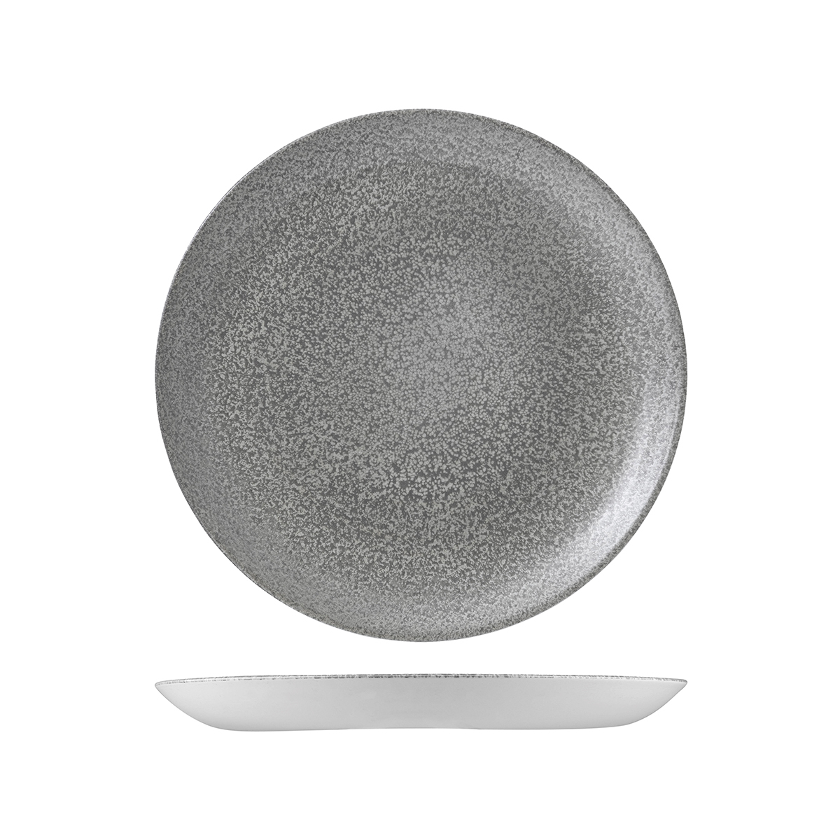 Dudson Evo Origins Round Coupe Plate-260mm Ø Grey