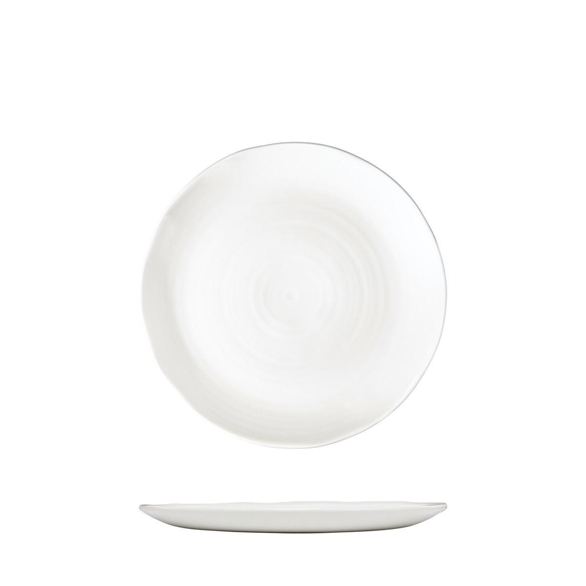 Dudson White Organic Coupe Plate-164mm Ø White