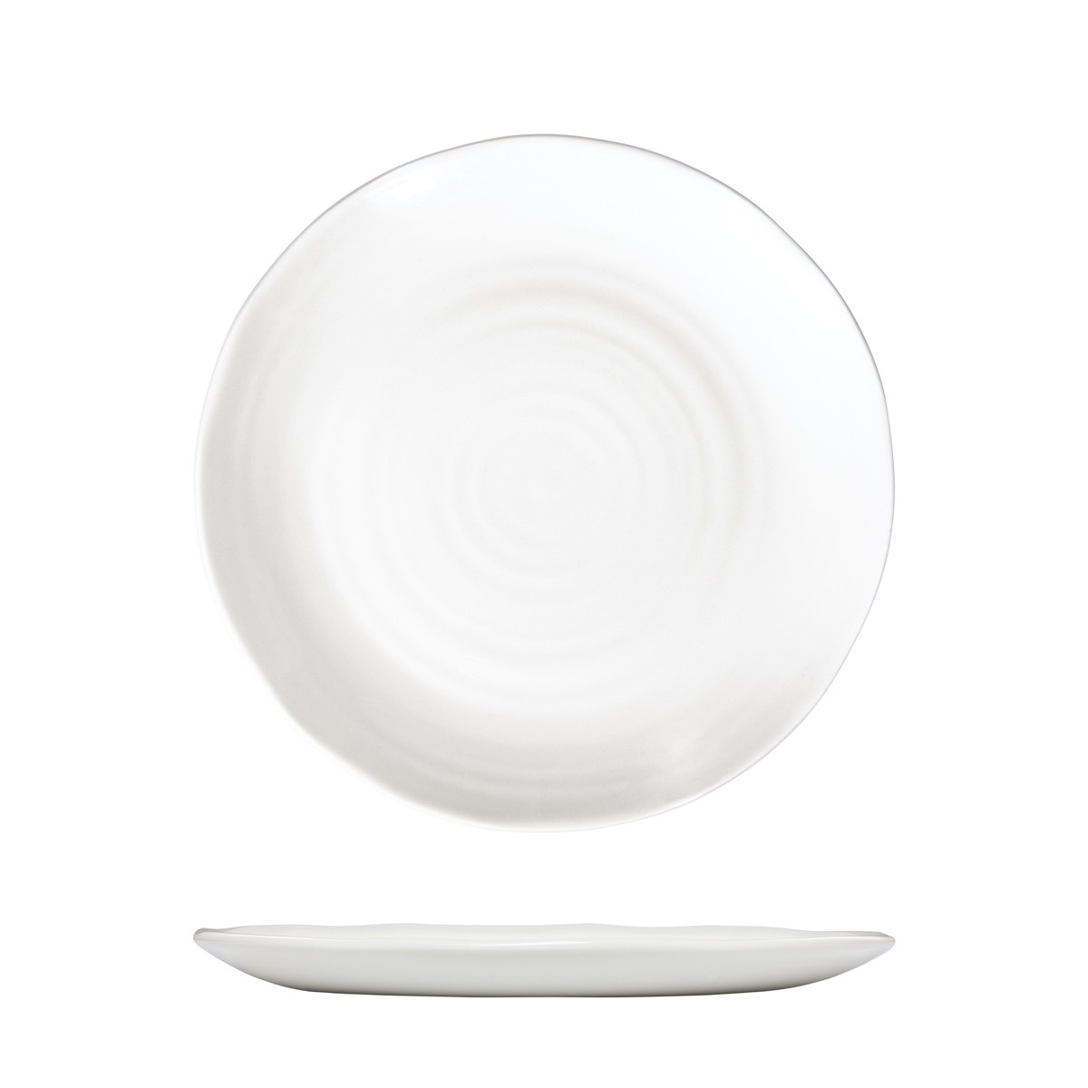 Dudson White Organic Coupe Plate-230mm Ø White