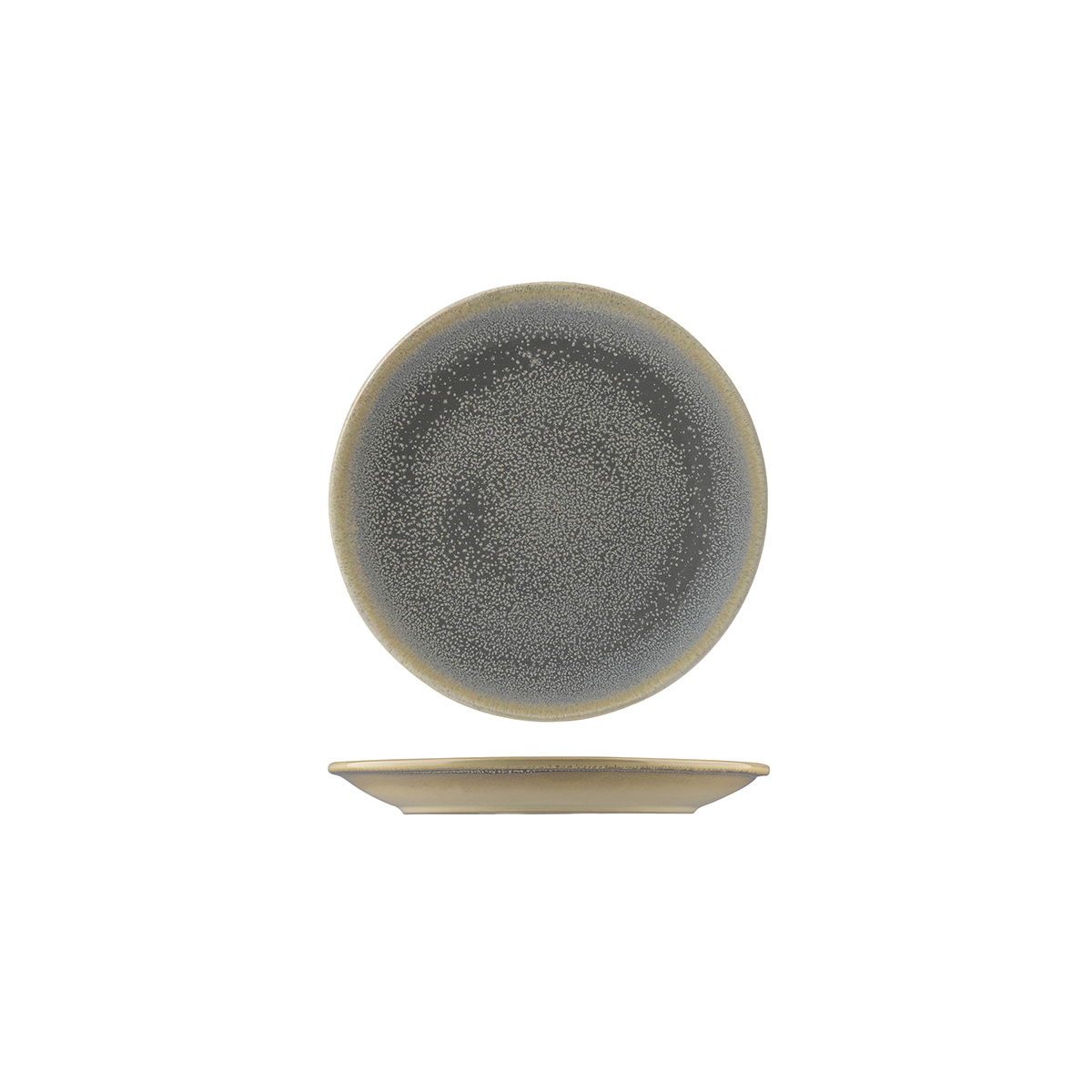 Dudson Evo Round Coupe Plate-162mm Ø Granite