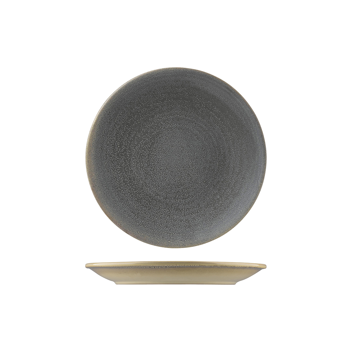 Dudson Evo Round Coupe Plate-205mm Ø Granite