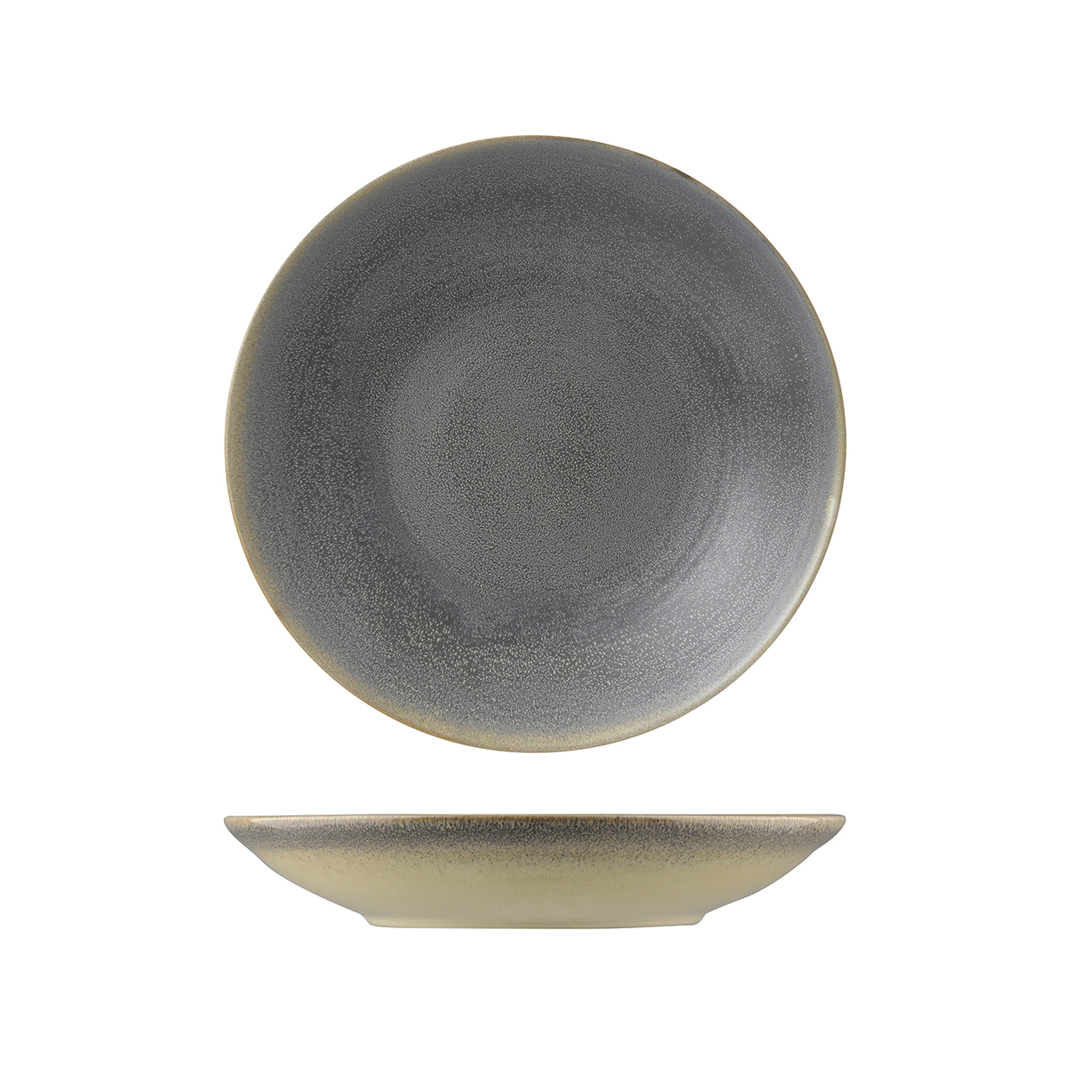 Dudson Evo Deep Round Plate-243mm Ø Granite