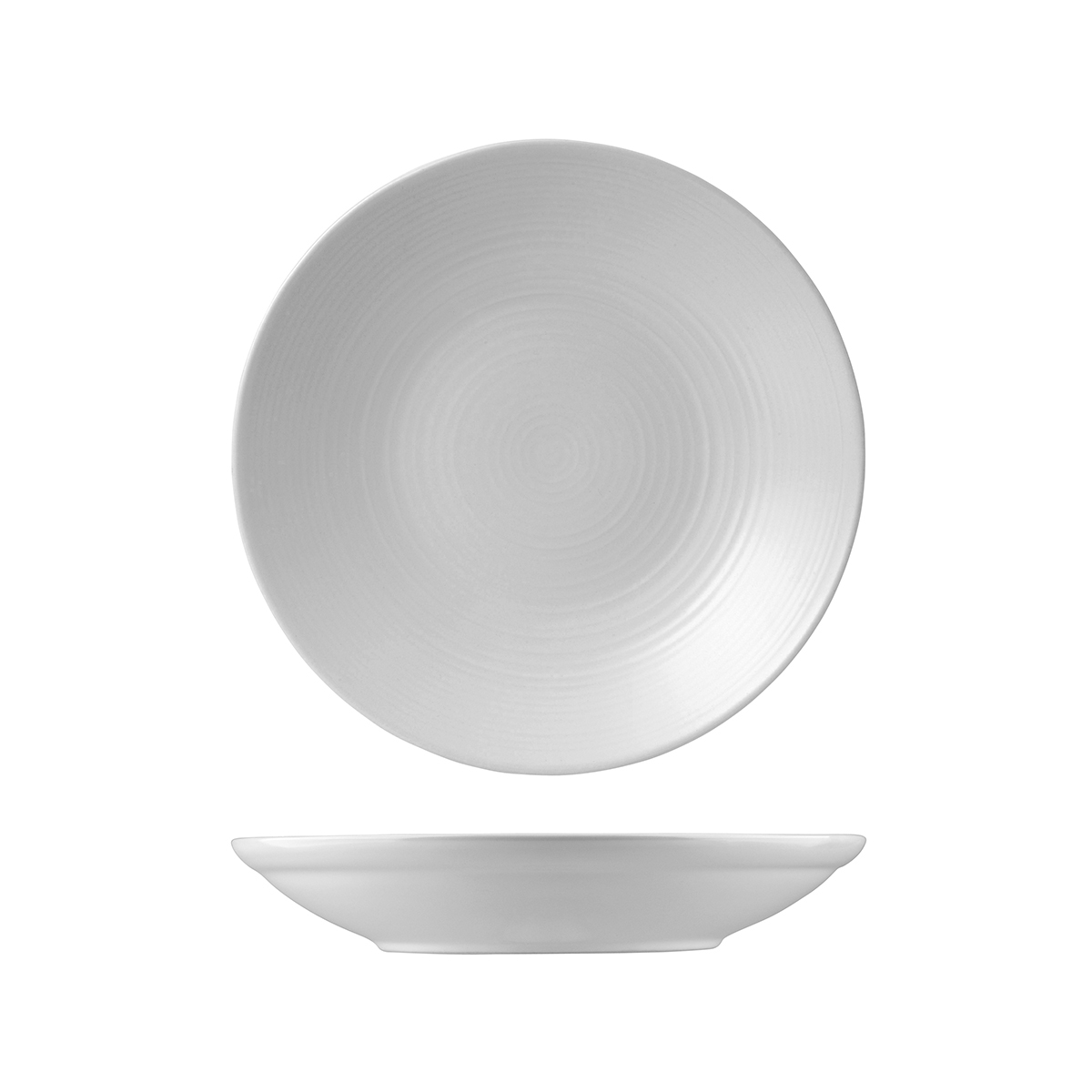 Dudson Evo Deep Round Plate-243mm Ø Pearl