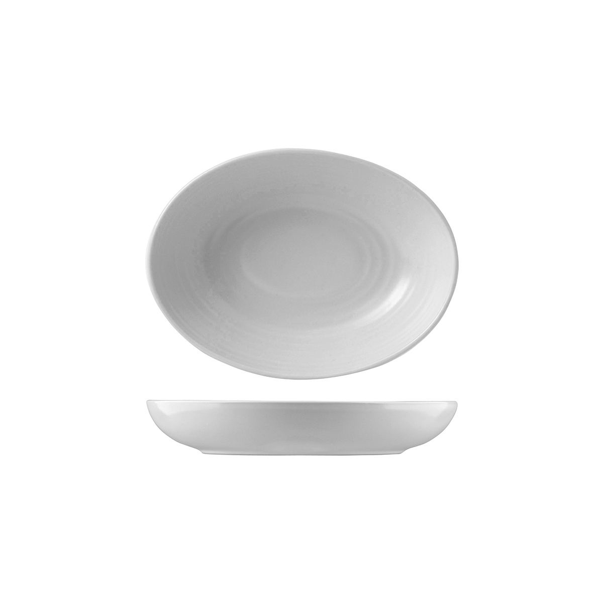 Dudson Evo Deep Oval Bowl-216X164mm Pearl